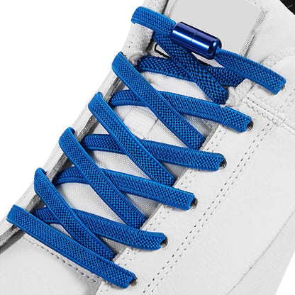 Elastic Shoelaces Lock Lazy Laces No Tie Shoelace Round Capsule Metal 18 Colors