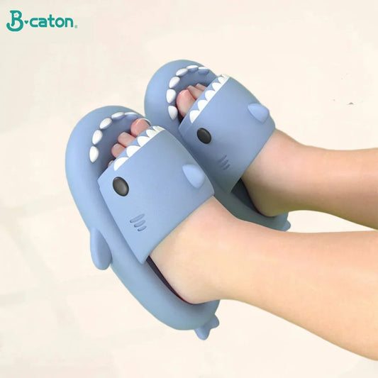 Shark Slippers Flip Flops Soft Sole Cartoon Slipper Children Women Man EVA Non-slip Bathroom Sandals