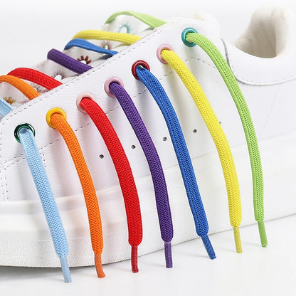 No tie Shoelaces Elastic Shoe Laces Quick Lazy Laces 24 Color